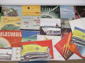 Oldsmobile, a qty of brochures and publicity material, 1947-59