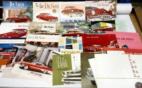 De Soto car brochures, a qty 1949-1961