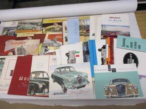 Wolseley, a large qty of car brochures 1949-1963