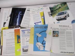 USA alternative power car brochures, flyers, cuttings etc 1970s