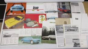 Iso, a rare set of car brochures, road tests and cuttings, 1964-1973
