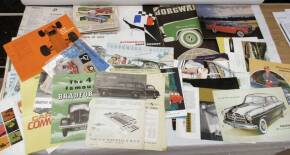 Borgward car brochures, 1950s-60s t/w Rene Bonnet, Bradford, Carlton etc