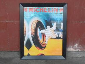 Framed and glazed Michelin advertising print