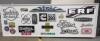 Display board of commercial vehicle nameplates and badges inc' Seddon, Dennis, ERF, Foden, Leyland etc ex Jack Richards