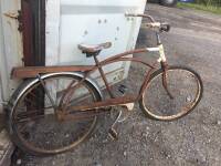 Meteor chief bicycle, a typical American 50s style bike with stars in the crank gear, nice barn fresh condition