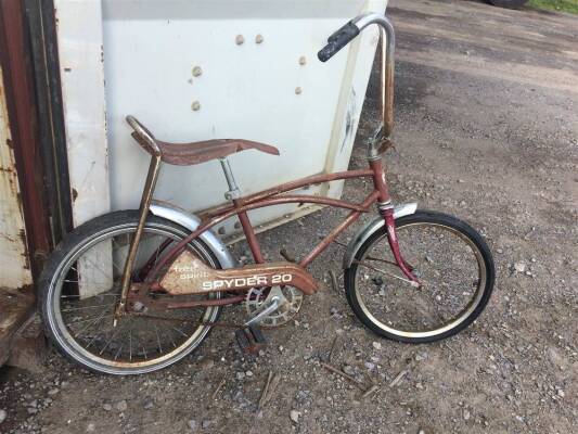 Spyder 20, original American style chopper bicycle, barn fresh, nice condition