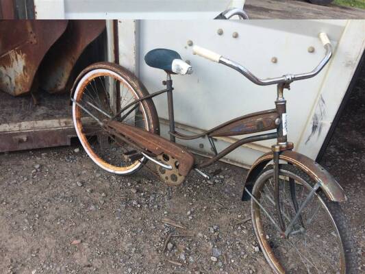Coast King Viking, barn fresh, this bike still has its original fake fuel tank, a rare bicycle
