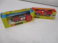 Corgi Toys 344 Ferrari 2016 Dino Sport (revised spec'), No. 394 Datsun 270Z, both Whizzwheels, boxed and unmarked