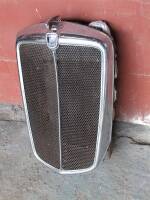 Morris 8 chrome grille and radiator with mascot