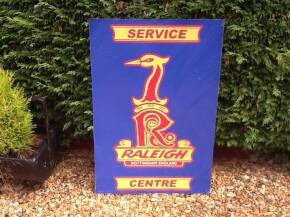 Vintage Raleigh Service Centre sign