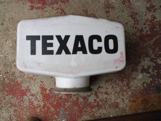 Texaco, a plastic fuel pump globe