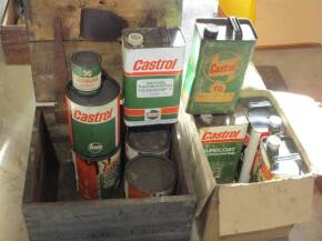 Castrol, a qty of vintage tins, grease and oil (10)