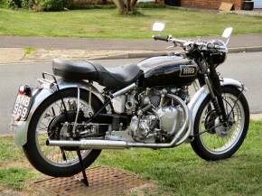 1949 1,000cc HRD Vincent Rapide C MOTORCYCLE Reg. No. KNB 969 Frame No. RC4080 (U & LF) Engine No. F10AB/1/2180 A matching numbers Rapid that was despatched from the works on 21st May 1949 to dealers Kings of Manchester, (VOC supplied information). The co