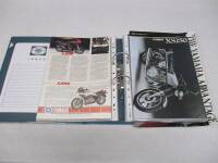 Yamaha, a ring binder of motorcycle brochures 1970s-80s (50)