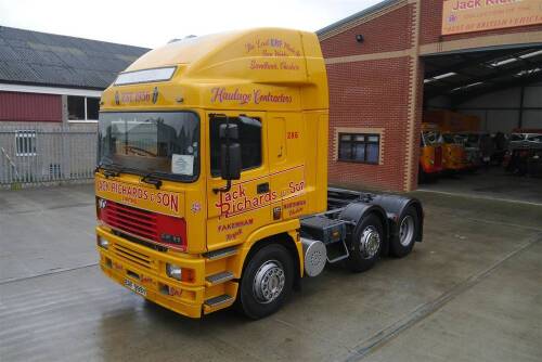 2000 ERF EC11 38MT 6x2 diesel tractor unit Reg. No. ERF 999Y Serial No. 96315 Fitted with an Olympic cab this ERF was manufactured on 17th July 2000 and is stated to be the last vehicle to be built at the Sun Works, Sandbach, Cheshire. Sold new to Jack Ri