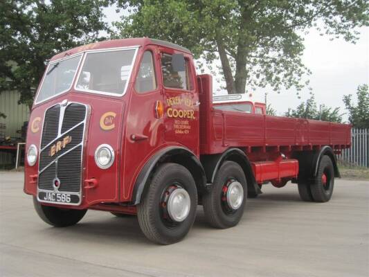 1949 ERF 56TS Chinese 6 wheel dropside rigid Reg. No. JAC 586 Chassis No. 5127 The twin wheel steer rigid is powered by a Gardner 5 cylinder unit and is presented in well restored order. The ash framed cab seems to have attracted a lot of TLC as has the w