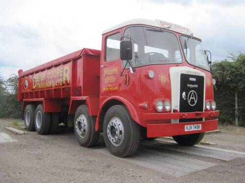 1971 Atkinson Defender 8 wheel tipper Reg. No. VJV 749K Chassis No. 19491 Powered by a Gardner 180 6 LXB diesel unit this very smartly presented twin steer tipper is equipped with a steel monocoque body with manual tailgate and a tarpaulin sheet. Understo