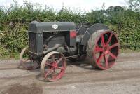 1929 Rushton 14-20 4cylinder petrol/paraffin TRACTOR Serial No. A828 Fitted with multi-level drawbar, belt pulley and underslung exhaust. George Rushton was employed by AEC Ltd and in 1928 was anxious that the company should launch into the tractor market