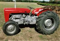1958 MASSEY FERGUSON 35 4cylinder diesel TRACTOR Serial No. DSM107209 The vendor states that the engine and clutch have been rebuilt with new front wheels and tyres, new lower link arms, new fuel tank, repainted with new rear wing skins