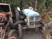 1956 FORDSON E1A Major 4cylinder diesel TRACTOR Reg. No. LUD 142 Serial No. 1426524 Fitted with a side belt pulley and radiator guard. V5 available