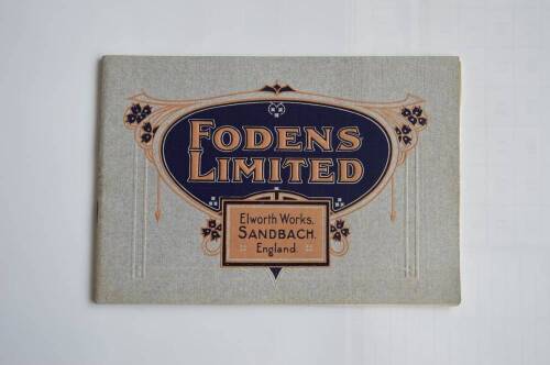 Foden early steam wagon catalogue