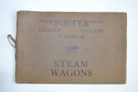 Foster steam wagon catalogue