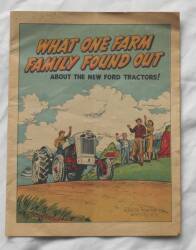 Byron rowcrop tractor sales leaflet t/w Ford (US) 800 tractor advertising brochure in comic form