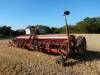 Massey Ferguson 30 trailed drill with end tow kit and Richies covering harrows 