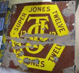 'Super Jonas Twelve' enamel sign