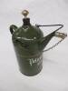 2litre priming tap filling kettle, green enamel