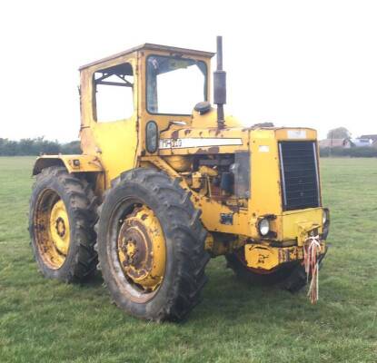 c1970 MUIR HILL 110 6cylinder diesel TRACTORReg. No. HFP 677JSerial No. 110A10558Fitted with rear linkage, cab and stated to be on good tyres all round