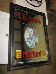 Colemans Mustard advertising mirror