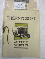 1920 Thornycroft sales brochure with illustrations in both colour and black and white, 47pp, stated to be in very good condition