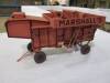 1/16th scale Marshall thrashing drum model on rubber tyres, No. 92/150 by Tractoys Ltd, boxed