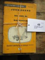 John Deere 831, 50 and 51 loader operators manuals