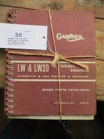 Gardner LW and LW20 spare parts catalogue t/w Cummins parts catalogue for 743 series