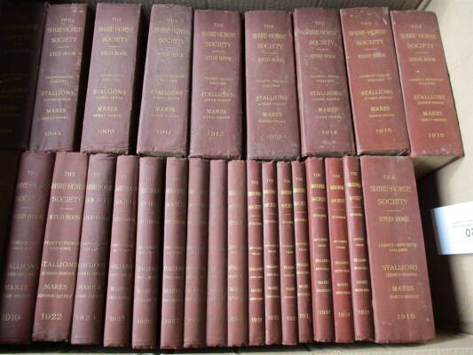 Shires Horse Stud hard backed books, a large qty