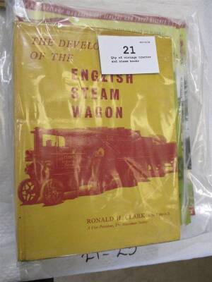 Qty of vintage tractor and steam books