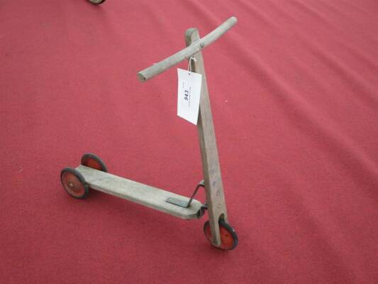 Childs wooden scooter