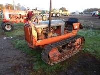 ALLIS CHALMERS Model M 4cylinder petrol/paraffin TRACTOR Fitted with engine side panels and stated to be an earlier restoration