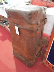 A large vintage leather motoring trunk stated to be in fine condition 30x18x12ins