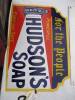 Hudson's Soaps, an enamel sign