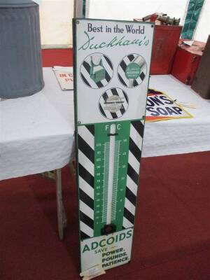 Duckhams Adcoids, a forecourt thermometer enamel sign