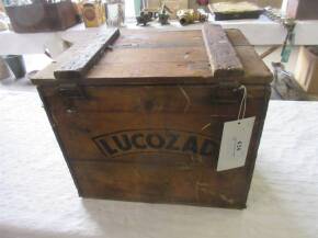 1940s Lucozade wooden box