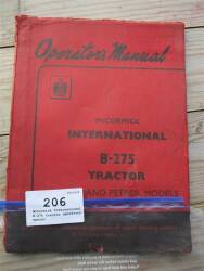 McCormick International B-275 tractor operators manual