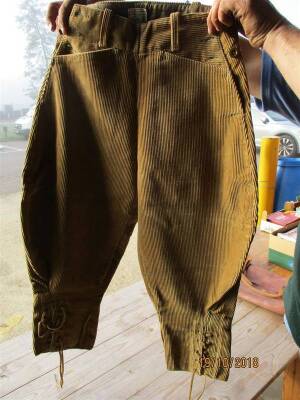 October 1945 Womens Land Army corduroy breeches, unworn