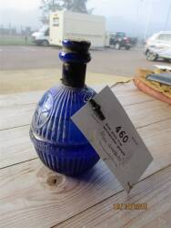 Blue glass fire extinguisher grenade