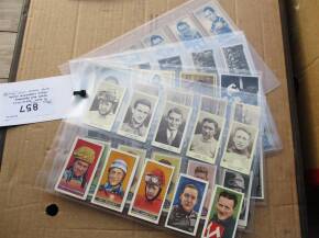 70 misc' early Dirt Track and Speedway Stars cigarette cards