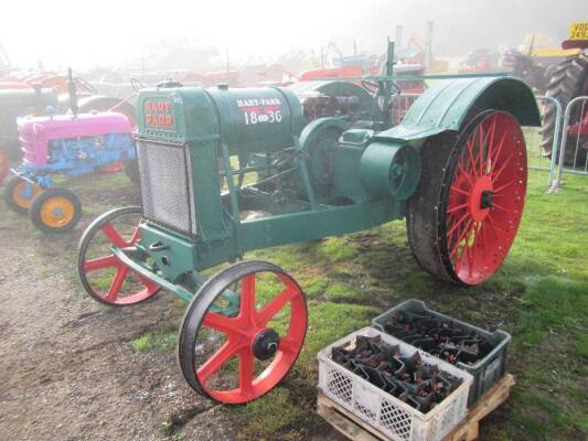 HART PARR 18-36 petrol TRACTOR Fitted with spoked rear wheels and appearing to be an earlier refurbishment