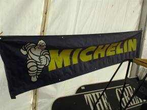 Michelin Tyres advertising banner, 10' x 23ins